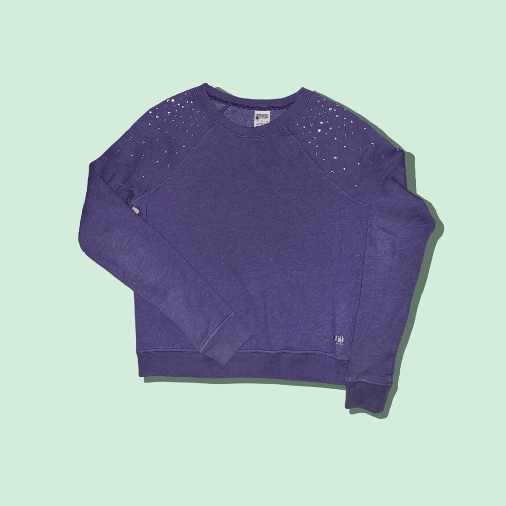 PINK VICTORIA SECRET WOMENS SIZE EXTRA SMALL PETITE PURPLE VINTAGE SWEATER USED
